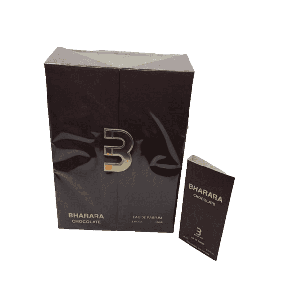 NEW! Bharara For Men Chocolate 3.4oz EDP with Sample 0.17oz