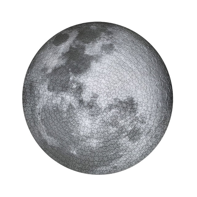 Rompecabezas De Luna Redonda De 1000 Piezas, Rompecabezas De Luna Llena Grande, Juego De Descompresión, Juguetes, Herramienta Educativa Para Adolescentes Entusiastas De La Astronomía Minnieouse FN002802-00
