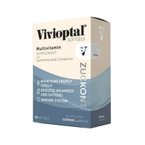 Vivioptal Zuckont 60 Softgels, Gymnema & Cinnamon, Multivitamin & Multimineral, Gluten Free, German Formula