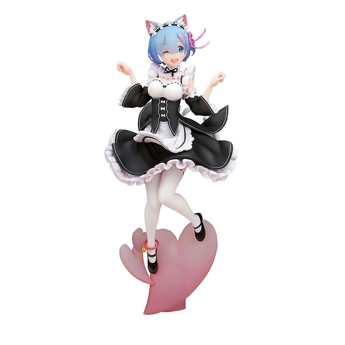 Re Life A Different World From Zero Rem Cat Ear Ver. Pvc Action Figure
