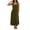 Army Green, variant on Women Square Neck Maxi Sundress Set Sleeveless Side Cutout Loose Flowy Long 2 Piece Layered Casual Summer Beach Vacation Tank Dress for Ladies