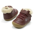 thumbnail image 7 of Old Soles Toddlers Flake Quilt Leather Sneaker, Burgundy,4 M US, 7 of 7