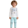 thumbnail image 2 of Gunia Kids Girl Spring Summer Outfit Casual Long Sleeve Top Pants Two Piece Playwear Breathable Clothes Set Cute Outfits For Girls 3-7 Years, 2 of 5