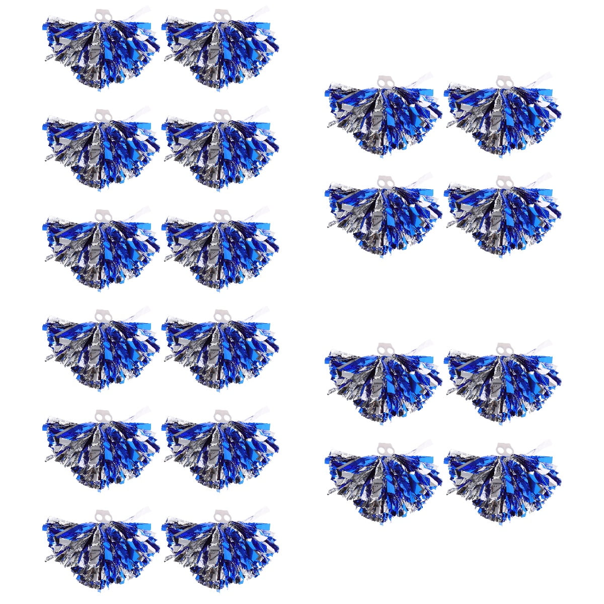 FOMIYES Decorative Pom Poms Blue Pe Reusable for Party Cheerleading Lightweight kle