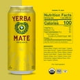 thumbnail image 4 of Guayakí Yerba Mate, Organic Energy Drink Alternative, Lemon Elation, 150mg Natural Plant Based Caffeine, Better for You Energy & Focus, No Jitters or Crash, 15.5 Oz, 4 of 5