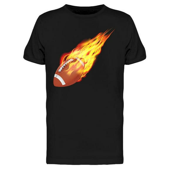 Football Fire T-Shirt Men -Image by Shutterstock, Male XX-Large