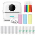 thumbnail image 1 of Mini Pocket Bluetooth Printer-Portable Thermal Printer with 13 Roll Papers for Journal/DIY Scrapbook/Travel(Mini Pocket Printer), 1 of 5