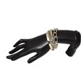 thumbnail image 4 of Delicado juego de pulseras de cadena de plata y oro boho para mujer, ajustable, de moda, con cuentas, cadena de cable plana gruesa, pulseras punk, joyería para mujeres, niñas, regalo Se, 4 of 4