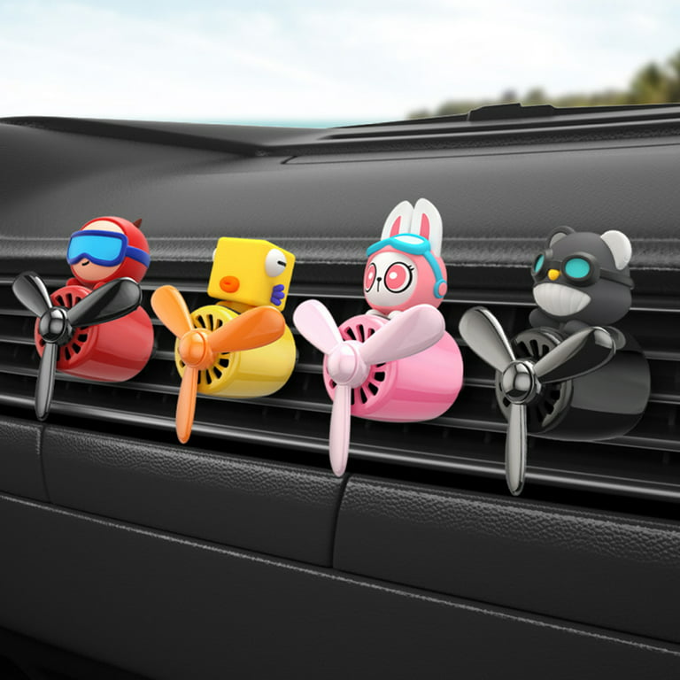 Car Air Fresheners Cute Cartoon Pilot Vent Clips, Automotive Air