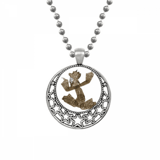 Traditional Shadow Play Decorative Painting Necklaces Pendant Retro Moon Stars Jewelry