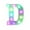 D, variant on Dvumao Home Decor, Colorful LED Marquee Letter Lights With Remote – Party Bar Letters With Lights Decorations For The Home - Multicolor with 1 Remote Control, Party Favor