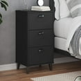 thumbnail image 4 of vidaXL Bedside Cabinet Accent End Table Bedroom Furniture Solid Wood Pine, 4 of 25