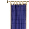 thumbnail image 3 of Blue and Cream Tab Top Cotton Curtains/Drape/Panel 42X101 inches Pair, 3 of 4