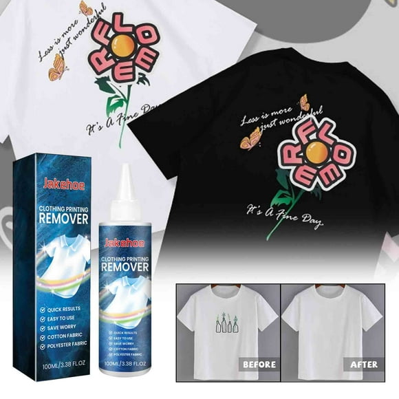 Deals of The Day Clearance! Clothing Printing Stain Remover, Emergency Stain Remover for Fresh or Set-in Stains, 100ml Clothing Cleaning Solution, Fresh & Inorganic Stain Remover