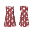 thumbnail image 7 of Pofeuu Gnome And Snowflakes Print Women's Sleeveless Dress, Loose Fit Summer Dress, Casual Tank Dress for Women, 7 of 7