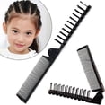 thumbnail image 2 of Portable Folding Mini Hair Comb for Travel | Anti-Static Curly & Straight Hair Detangler | Compact Pocket Size Styling Brush, 2 of 8