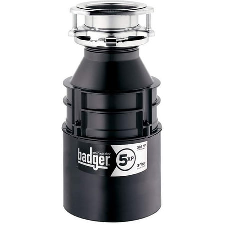 InSinkErator Garbage Disposal, Badger 5XP, 3/4 HP Continuous Feed