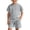 Gray, variant on HAOTAGSBoys Outfit Sets, Short Sleeve T-Shirt & Elastic Waist Shorts with Pockets Summer Kids Fashion Clothes Coffee Size 10