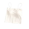 thumbnail image 6 of Ribbed Camisole Tops for Women Women's Spaghetti Strap Crop Cami Top, Square Neck Slim Fits Basic Tanks, Summer Lightweight Comfy Camisole White L, 6 of 9