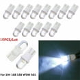 thumbnail image 4 of 10Pcs T10 501 W5W Car Side Light Bulbs Number Plate Interior Wedge LED White, 4 of 7