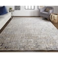 thumbnail image 5 of 5' X 8' Tan Ivory And Blue Geometric Power Loom Distressed Area Rug, 5 of 10