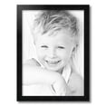 thumbnail image 2 of ArtToFrames 16" x 22" Satin Black Double Step Lip Picture Frame, 16x22 inch Black Wood Poster Frame (WOM-1418), 2 of 7