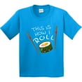 thumbnail image 3 of Inktastic This is How I Roll Cute Sushi Youth T-Shirt, 3 of 5