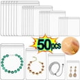 thumbnail image 2 of Anti-oxidation Jewelry Storage Bag Desktop Drawer Organizer Transparent Necklace Bracelet Ring Holder Pouch Earring Display Case 03-Style D, 2 of 6