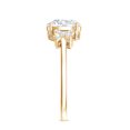 thumbnail image 3 of Lab Grown Diamond Oval Engagement Ring, EF-VS Quality Certified, 1 Carat, 14K Yellow Gold, US 9.50, 3 of 8