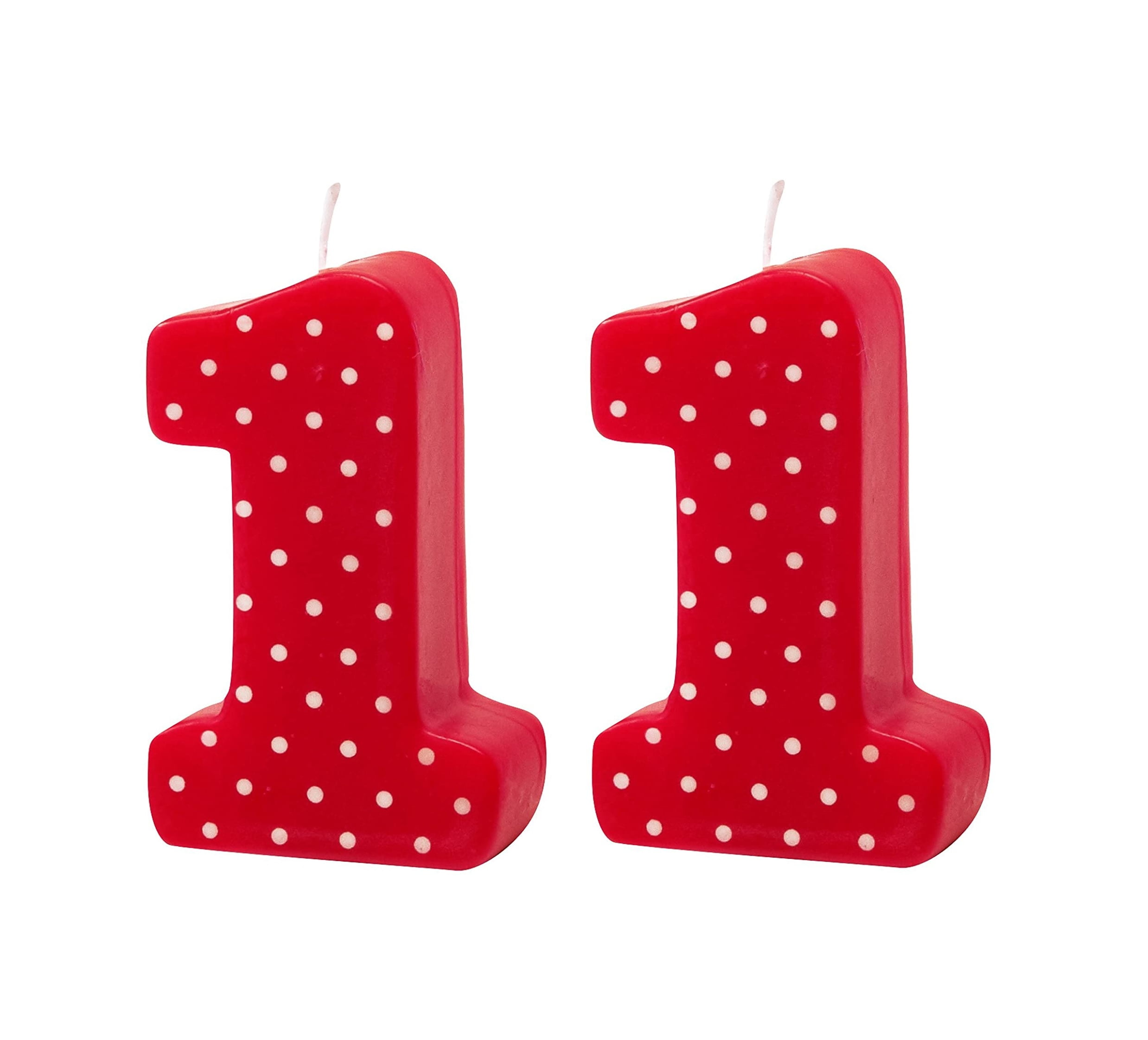 2-Pack Creative Converting Ladybug Fancy 1st Birthday Molded Candle