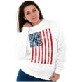 thumbnail image 5 of USA American Flag Distressed Vintage Unisex Plus Fleece Graphic Sweatshirt Brisco Brands 2X, 5 of 6
