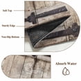 thumbnail image 6 of Entryway Rug 2'x3', Farmhouse Wood Grain Small Rug for Kitchen Bathroom Door Mat Indoor Entrance, Vintage Country Barn Gate Brown Non-Slip Area Rugs Floor Mats Carpet Front Door Rugs, 6 of 8