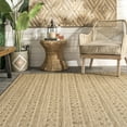thumbnail image 6 of nuLOOM Devon Geometric Stiped Indoor/Outdoor Area Rug, 6' 7" x 9', Devon Beige, 6 of 6