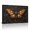 D, variant on XaaKee Amber Winged Moth Canvas Wall Art Botanical Garden Mosaic Art Prints Framed 18*12Inch