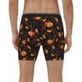 thumbnail image 4 of Cauagu Halloween With Pumpkins Print Men's Boxer Briefs, Funny & Cute Underwear Elastic Waistband Briefs Ideal Gift for Men,1-Pack, 4 of 7