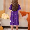 thumbnail image 4 of RXIRUCGD 2025 Vêtements d'Été pour Enfants 3-12 Ans Mode Imprimée Pyjama Rêveur Mi-Mollet Chemise de Nuit, 4 of 5