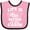 Pink and Black, variant on Inktastic Life is Better at The Cabin with Trees and Moon Boys or Girls Baby Bib