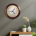 thumbnail image 4 of DayClocks Time & Day-of-the-Week Wall Clock with 13" Walnut Accent Frame, 4 of 10