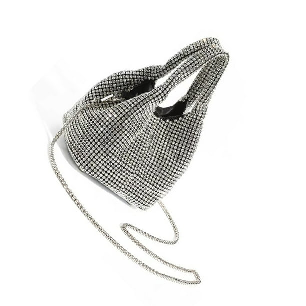 Minnieouse Bolsos llenos de diamantes, elección deslumbrante para complementar el estilo, bolso brillante ostentoso para mujer, tamaño único Bolsas de mensajero y de hombro
