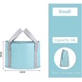 thumbnail image 1 of Cubo plegable para remojar los pies con bolsa de almacenamiento, portátil, capa de aislamiento de película de aluminio incorporada, lávese la cara, los pies y la ropa para múltiples propósitos, 1 of 4