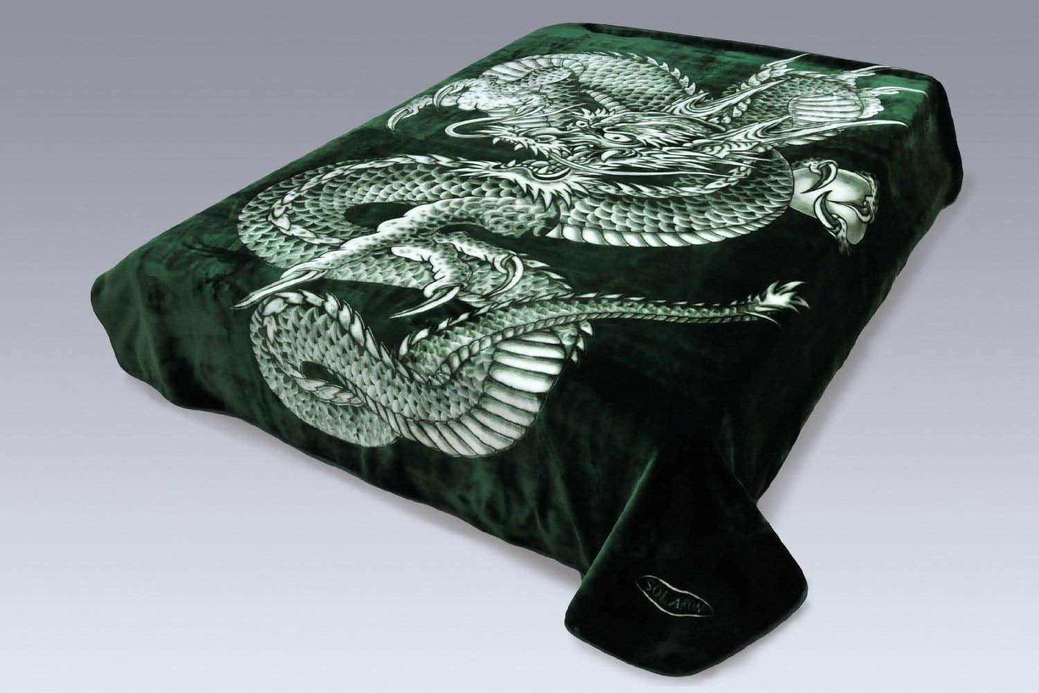 Solaron Korean Blanket Throw Thick Mink Plush King Size Wolf Pack Licensed New Blankets Throws Home Garden