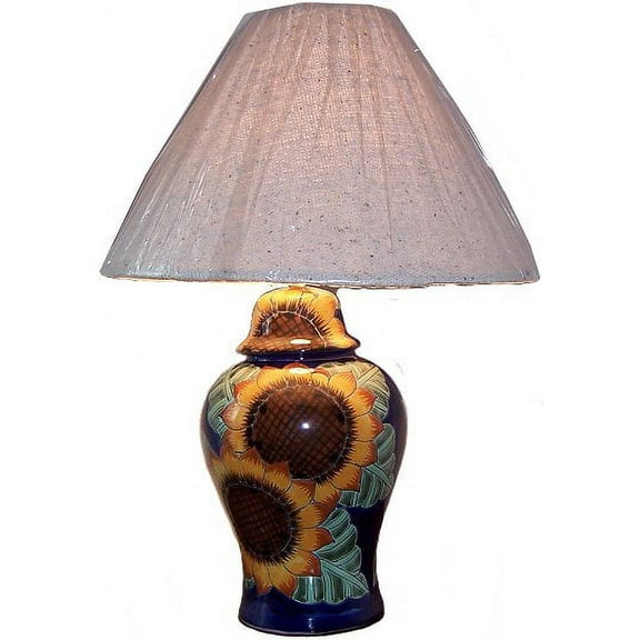 Sunflower Talavera Ceramic Lamp
