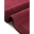 thumbnail image 6 of DARING DIVA Tiered Long Sleeve Round Neck Knit A-Line Midi Dress XL Burgundy, 6 of 6
