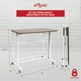 thumbnail image 2 of Origami Sit or Stand Height Adjustable Standing Work Home Office Desk, Slim, 2 of 12
