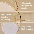 thumbnail image 5 of 2 Tier Space-Saving 360 Rotating Lazy Susan Makeup Organizer For Vanity Bathroom Countertop Skincare Beauty, 5 of 11