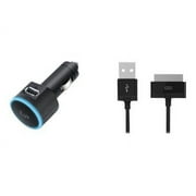 iLuv iAD562 - Car power adapter (USB) - black - for Apple iPad/iPhone/iPod