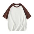 thumbnail image 3 of Birdeem Chemises pour Hommes Col Rond Chandail Patch Couleur Manches Courtes Haut Chemise Manches Courtes Col Rond Haut/chemise, 3 of 10