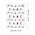 thumbnail image 4 of Halloween Ghost Reading Book Flannel Throw Blanket Soft Cozy Lightweight Blanket for Sofa Bedroom Home Decor, 4 of 4