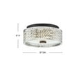 thumbnail image 6 of Elle 2 - Light Black Modern / Traditional - LED Steel Flush Mount Light, 6 of 7
