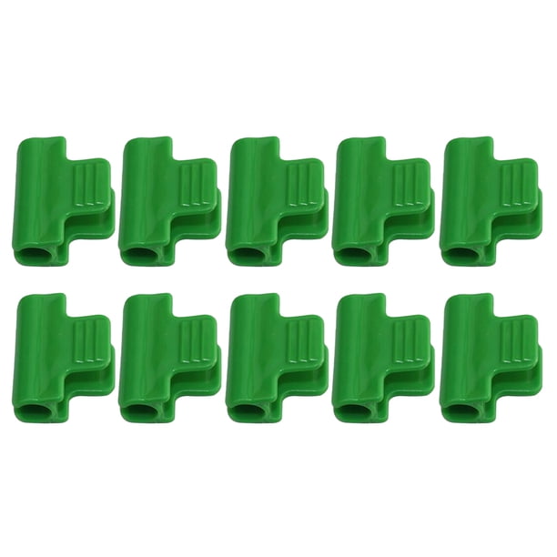 10 Abrazaderas de Plástico para Tubos Fijos para Estacas Mm / 0,43 Pulgadas Sunnimix Abrazaderas de película de invernadero 11 mm